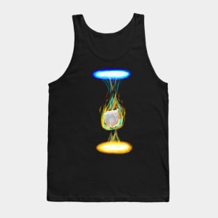 Companion Cube on Fire Tank Top